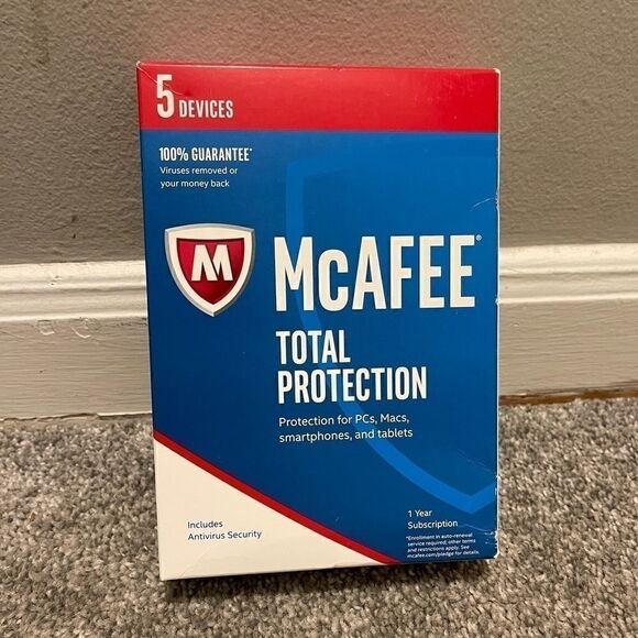 McAfee 2017 Total Protection 5Devices MTP17ETG5RAA - Picture 1 of 6